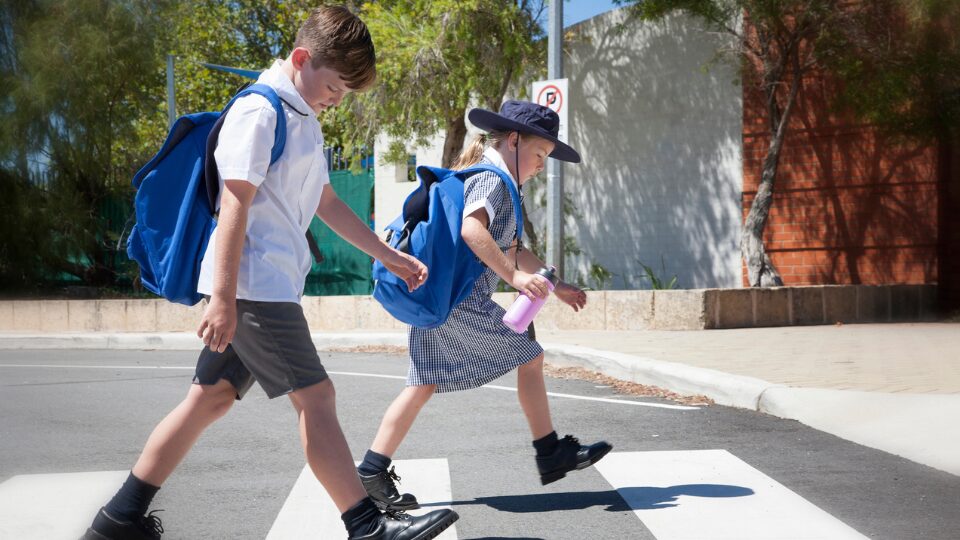 Children going back to school
