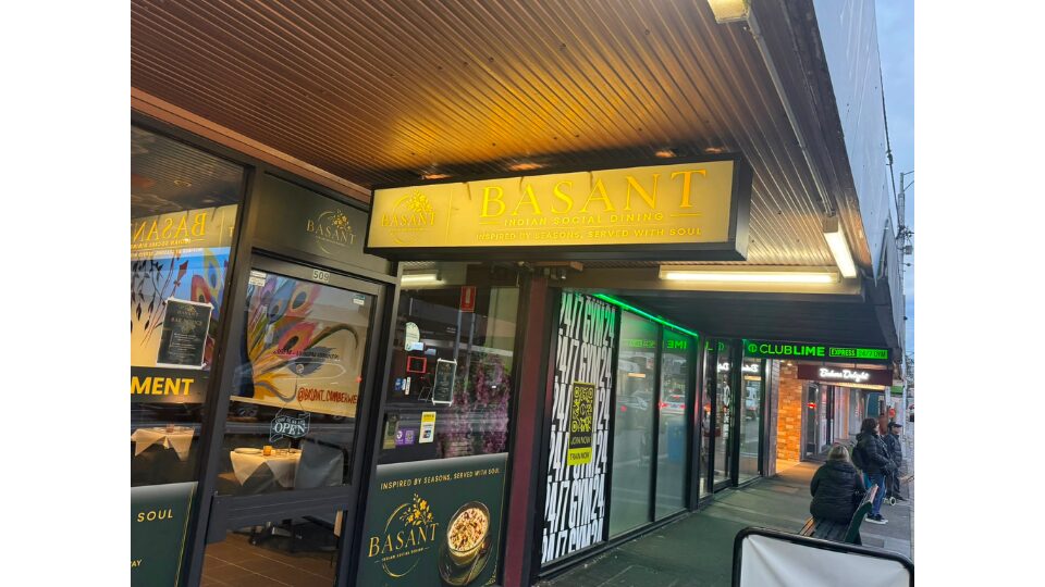 Basant Indian Social Dining storefront