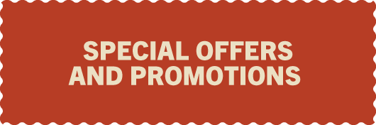 Special offers and promotions